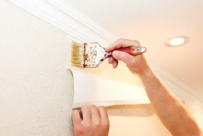 Pose de papier peint à Lavacquerie — revêtements muraux et toiles de verre